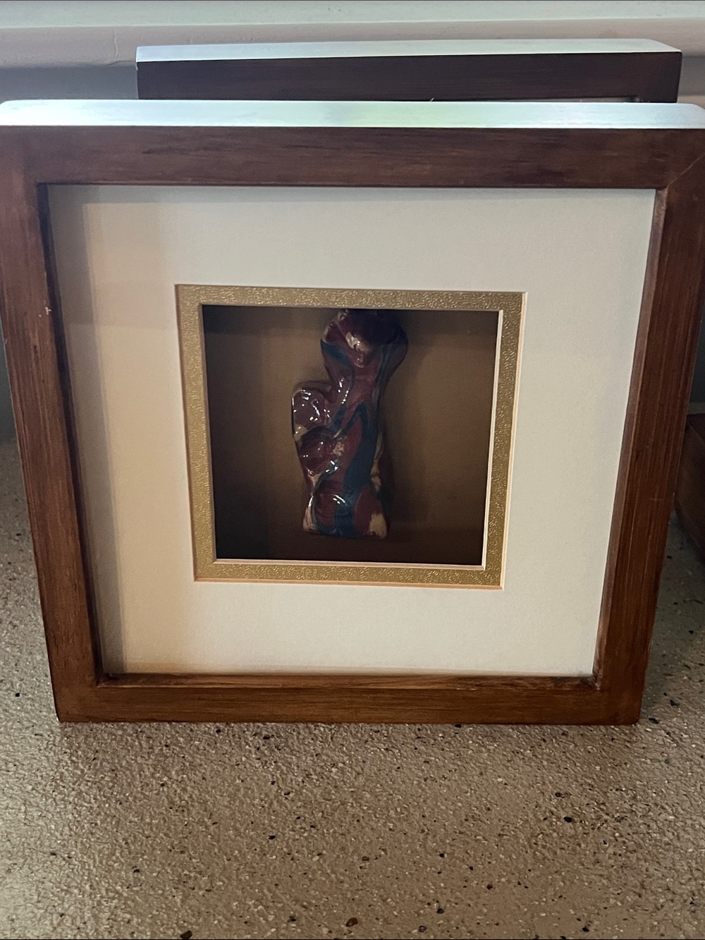 Year of the snake - Abstract Multicolor ceramic Framed Wall Art